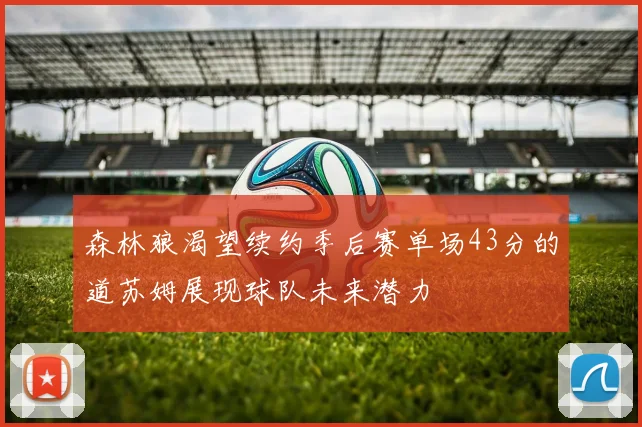 森林狼渴望续约季后赛单场43分的道苏姆展现球队未来潜力
